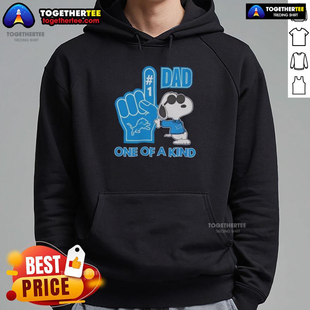 Nice Detroit Lions X Snoopy Dad One Of A Kind Hoodie Unique Nice Detroit Lions X Snoopy Dad Hoodie featuring vibrant graphics and cozy design for fans and collectors.