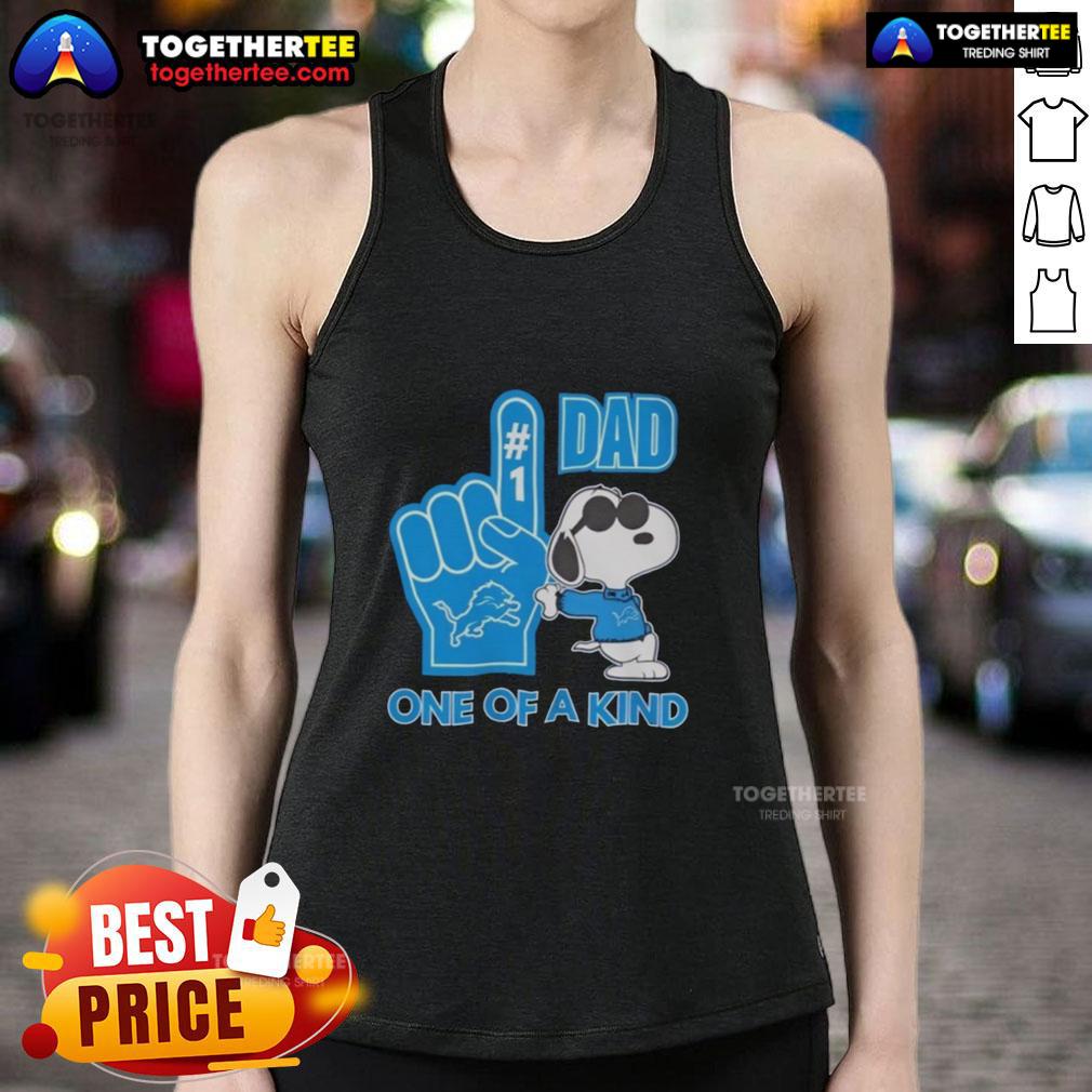 Nice Detroit Lions X Snoopy Dad One Of A Kind Tank Top Nice Detroit Lions X Snoopy Dad one-of-a-kind tank top featuring playful Snoopy design for sports fans.