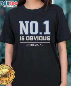 Durham, NC ladies tee featuring the Nice Duke No. 1 design, perfect for fans of Duke University apparel.