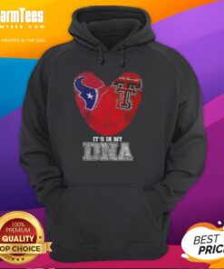 Nice Fingerprints Houston Texans X Texas Tech Red Raiders hoodie featuring 'It's In My DNA' design, perfect for fans.
