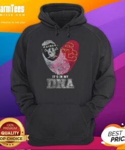 Nice Fingerprints Las Vegas Raiders X USC Trojans hoodie showcasing unique design and team spirit in vibrant colors.