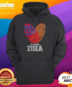 New York Giants x Syracuse Orange hoodie with 'It's In My DNA' design, showcasing unique fingerprint graphics.
