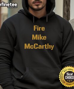 Alt Text: Mike McCarthy wearing a Nice Fire Pittsburgh Steelers football hoodie, showcasing team spirit and style.