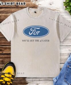 Nice For You'll Get The D Later logo washed t-shirt featuring a stylish design for casual wear.