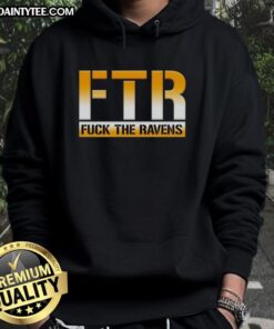 Stylish Nice Ftr Fck The Ravens Pittsburgh Steelers football hoodie, perfect for fans showing team spirit.