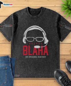 Nice George Blaha An Original Bad Boy washed t-shirt in stylish design, perfect for casual wear and fan apparel.