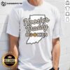 Nice Hoosier Daddy Cookies State T-Shirt featuring a fun design, perfect for Indiana cookie lovers and casual wear.