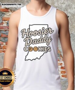 Stylish Nice Hoosier Daddy Cookies state tank top on display, perfect for casual summer wear and showcasing Indiana pride.