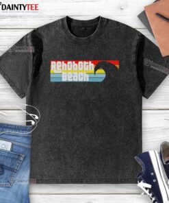 Alt Text: Nice I Love Rehoboth Beach Delaware tee, featuring wave-washed design, perfect for beach lovers and summer fun.