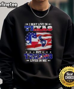Houston Texans sweatshirt featuring US flag design, perfect for fans living in Texas and supporting their team.