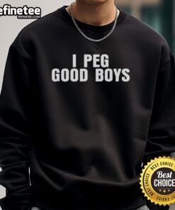 Nice I Peg Good Boys sweatshirt featuring a stylish design for casual wear, perfect for dog lovers and trendy outfits.