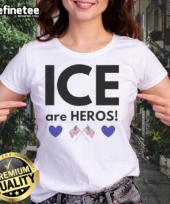 Women's Nice Ice Are Heroes Tee featuring a stylish design for ice lovers and outdoor enthusiasts.