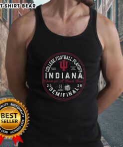 Nice Indiana 2026 Peach Bowl Bound tank top featuring vibrant graphics and a sporty design for fans.