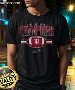 Alt Text: Nice Indiana Football CFP Rose Bowl Champions T-Shirt showcasing team pride and victory in stylish design.