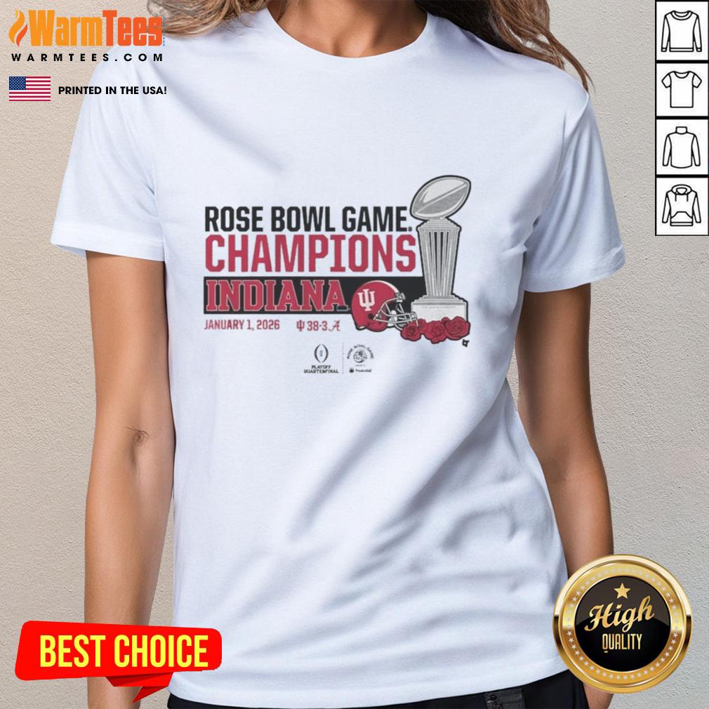 nice-indiana-football-cfp-rose-bowl-champions-trophy-ladies-tee Nice Indiana Football CFP Rose Bowl Champions trophy on a ladies tee shirt design, perfect for fans and collectors.