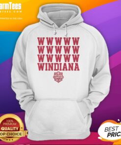 Alt Text: Nice Indiana Football Windiana 2025 National Champions Hoodie showcasing team pride and championship spirit.