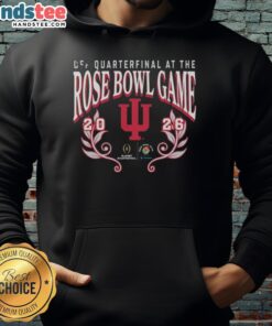 Nice Indiana Hoosiers CFP Semifinal at the Rose Bowl Game 2026 hoodie featuring vibrant team colors and logo.
