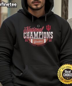 Alt Text: Nice Indiana Hoosiers Football National Champions 2025 CFP Half Football Hoodie, showcasing team pride and style.