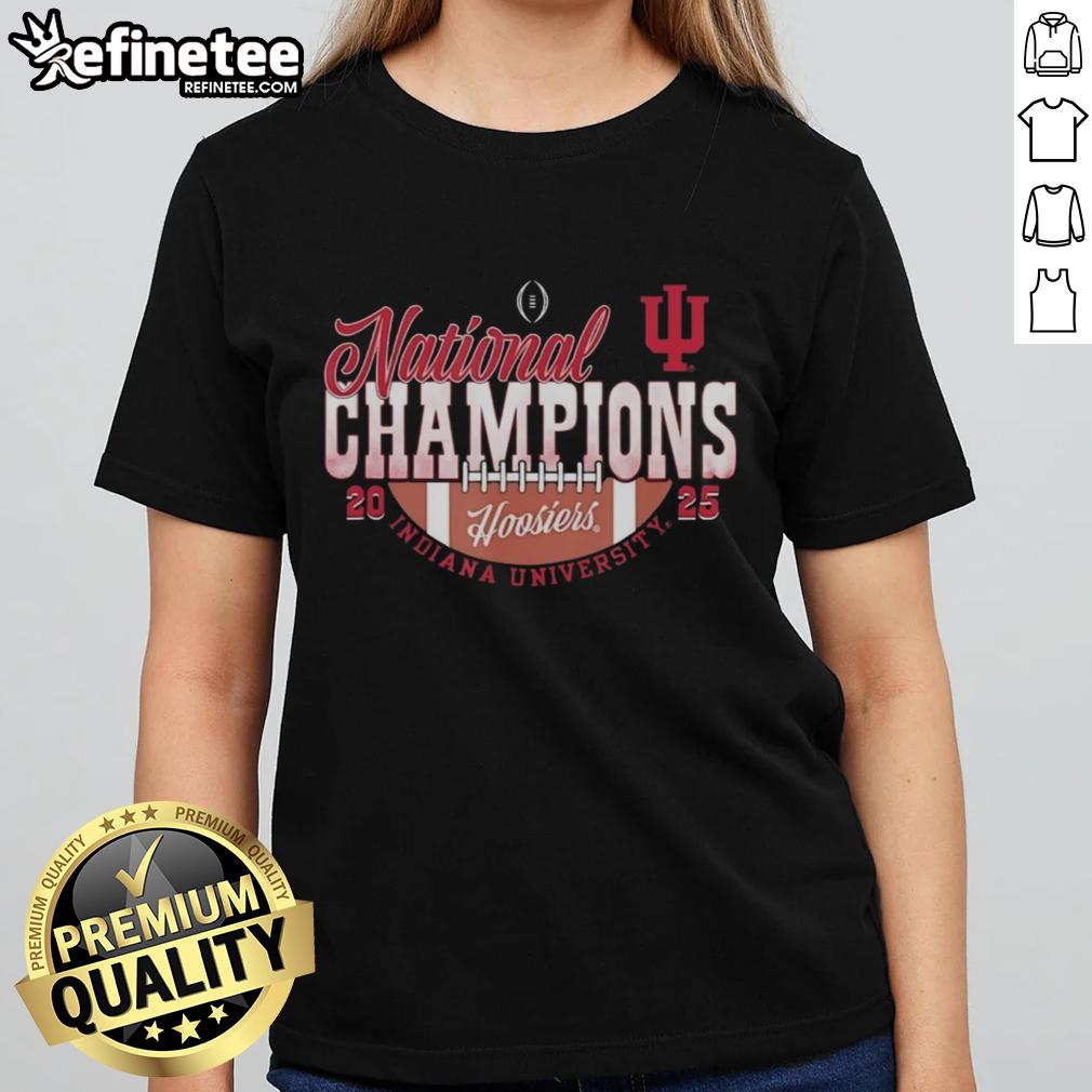 nice-indiana-hoosiers-football-national-champions-2025-cfp-half-football-ladies-tee Nice Indiana Hoosiers Football National Champions 2025 CFP Half Football Ladies Tee shirt design in vibrant colors.