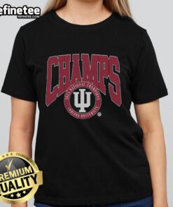 Nice Indiana University 2025 National Champs ladies tee featuring bold graphics and a stylish fit for fans.