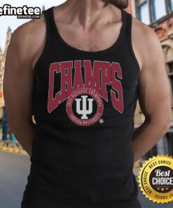 Alt Text: Nice Indiana University 2025 National Champs tank top featuring bold graphics and vibrant colors for fans.