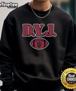 Nice Indiana University Football D.Y.J. sweatshirt featuring team colors and logo, perfect for game day wear.