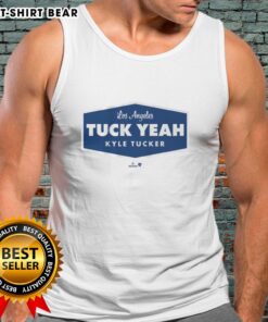 Nice Kyle Tucker Tuck Yeah LA Tank Top featuring bold graphics, perfect for fans of Kyle Tucker and summer style.