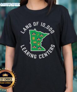 Nice Land of 10,000 Learning Centers Ladies Tee featuring a stylish design perfect for education enthusiasts.