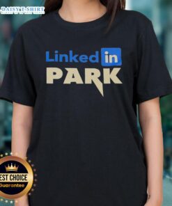 Stylish ladies' tee featuring a scenic view of LinkedIn Park, perfect for casual outings and outdoor adventures.