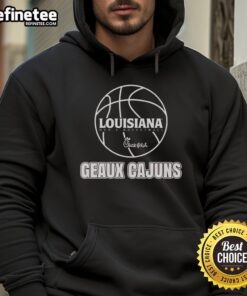 Louisiana Ragin' Cajuns men's basketball hoodie featuring Chick-fil-A logo, perfect for fans and game day.