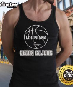 Men's Louisiana Ragin' Cajuns basketball tank top featuring Chick-fil-A logo, perfect for game day attire.