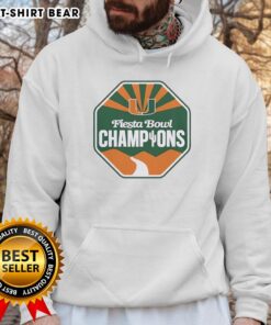 Nice Miami Hurricanes Football Fiesta Bowl Champions CFP 2026 Logo Hoodie showcasing vibrant team colors and design.