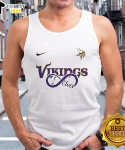 Nice Minnesota Vikings NFL Elvis Presley Loves You fan tank top featuring vibrant team colors and unique design.