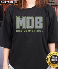 Nice Mob Mission Over Bull Seattle Seahawks Ladies Tee in stylish design, perfect for female fans of the Seahawks.