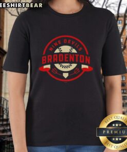 Nice Nine Devils Bradenton ladies tee featuring a stylish design and vibrant colors, perfect for casual outings.