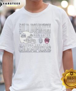 Alt Text: Nice Old Dominion Monarchs 2025 Bowl Champs T-Shirt featuring team colors and logo, perfect for fans celebrating victory.