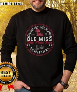 Nice Ole Miss 2026 Fiesta Bowl Bound sweatshirt featuring team colors and logo, perfect for fans supporting Ole Miss.