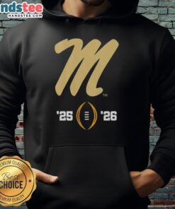 Nice Ole Miss Rebels Logo on a hoodie for the 2025-2026 College Football Playoff season, perfect for fans.