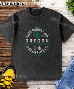Nice Oregon 2026 Peach Bowl Bound washed t-shirt showcasing team pride and vibrant colors for fans.
