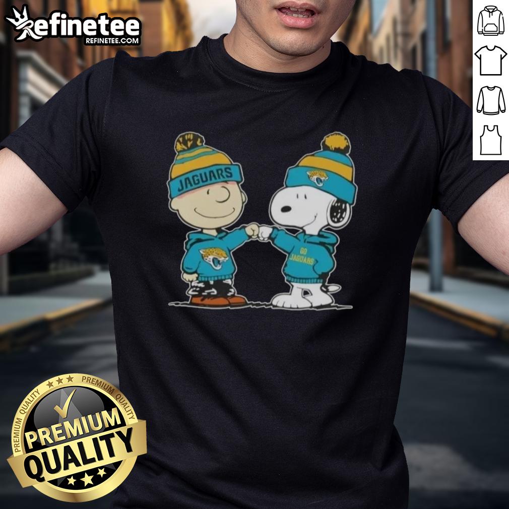 nice-peanuts-charlie-brown-fist-bump-snoopy-x-jacksonville-jaguars-football-t-shirt-1 Nice Peanuts Charlie Brown fist bump with Snoopy on Jacksonville Jaguars football t-shirt design, perfect for fans.