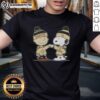 Nice Peanuts Charlie Brown fist bump with Snoopy on New Orleans Saints football t-shirt design.