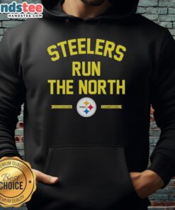 2025 Pittsburgh Steelers Run the North Division Champions hoodie, showcasing team pride and championship spirit.