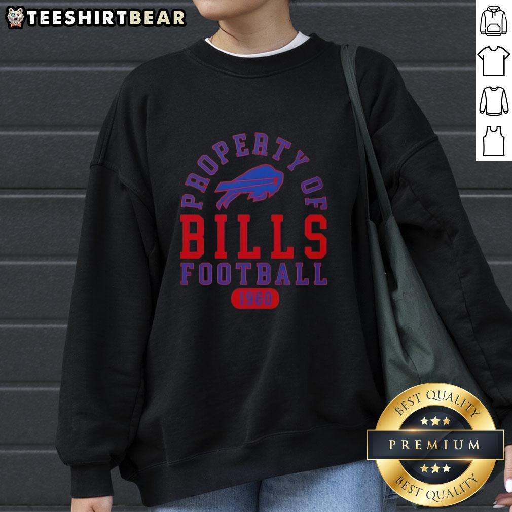 nice-property-of-buffalo-bills-football-since-1960-sweatshirt Buffalo Bills football sweatshirt featuring vintage design, celebrating the team's legacy since 1960.