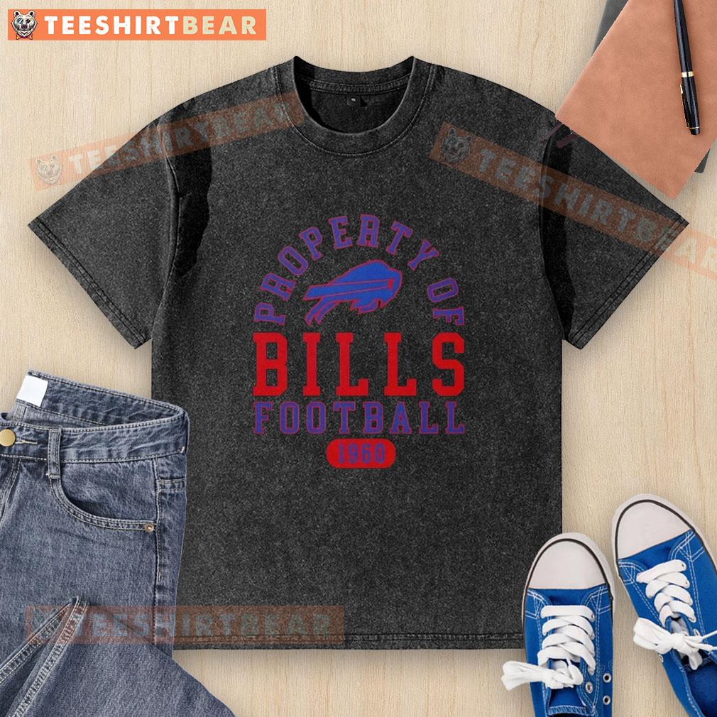 nice-property-of-buffalo-bills-football-since-1960-washed-t-shirt Buffalo Bills football washed t-shirt, showcasing vintage design since 1960, perfect for fans and collectors.