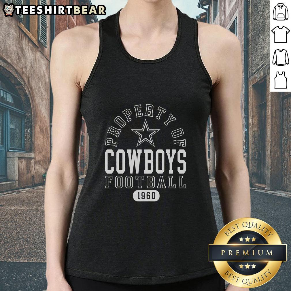 nice-property-of-dallas-cowboys-football-since-1960-tank-top Stylish Dallas Cowboys football tank top featuring the team's logo, celebrating their legacy since 1960.
