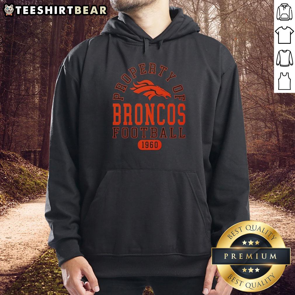 nice-property-of-denver-broncos-football-since-1960-hoodie Denver Broncos hoodie featuring 'Nice Property Since 1960' design, perfect for football fans and team supporters.