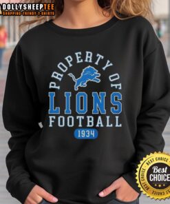Detroit Lions football sweatshirt since 1934, featuring team logo and stylish design for fans and collectors.