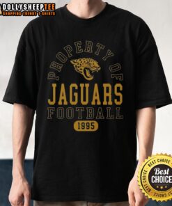 Nice Property Of Jacksonville Jaguars Football Since 1995 T-Shirt featuring team colors and logo, perfect for fans.