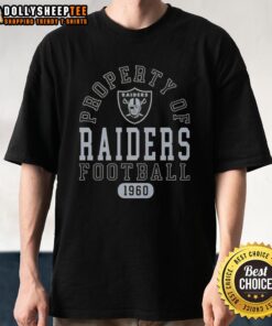 Stylish Las Vegas Raiders football T-shirt, showcasing team pride since 1960, perfect for fans and collectors.