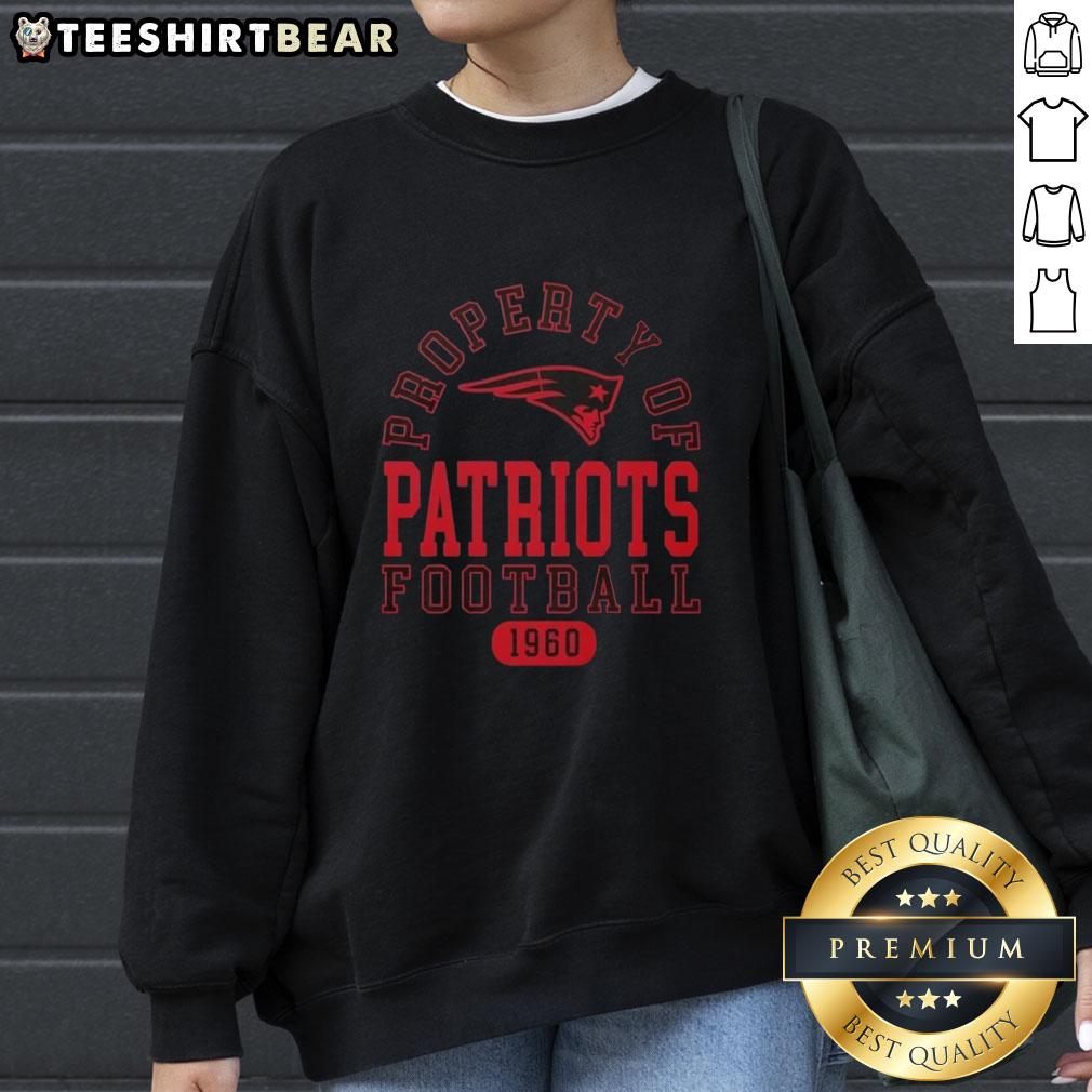 nice-property-of-new-england-patriots-football-since-1960-sweatshirt New England Patriots football sweatshirt since 1960, featuring team colors and logo for loyal fans.